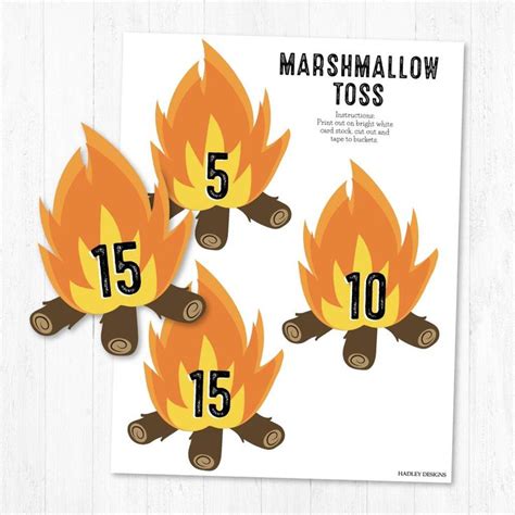 Marshmallow Toss Activity .
